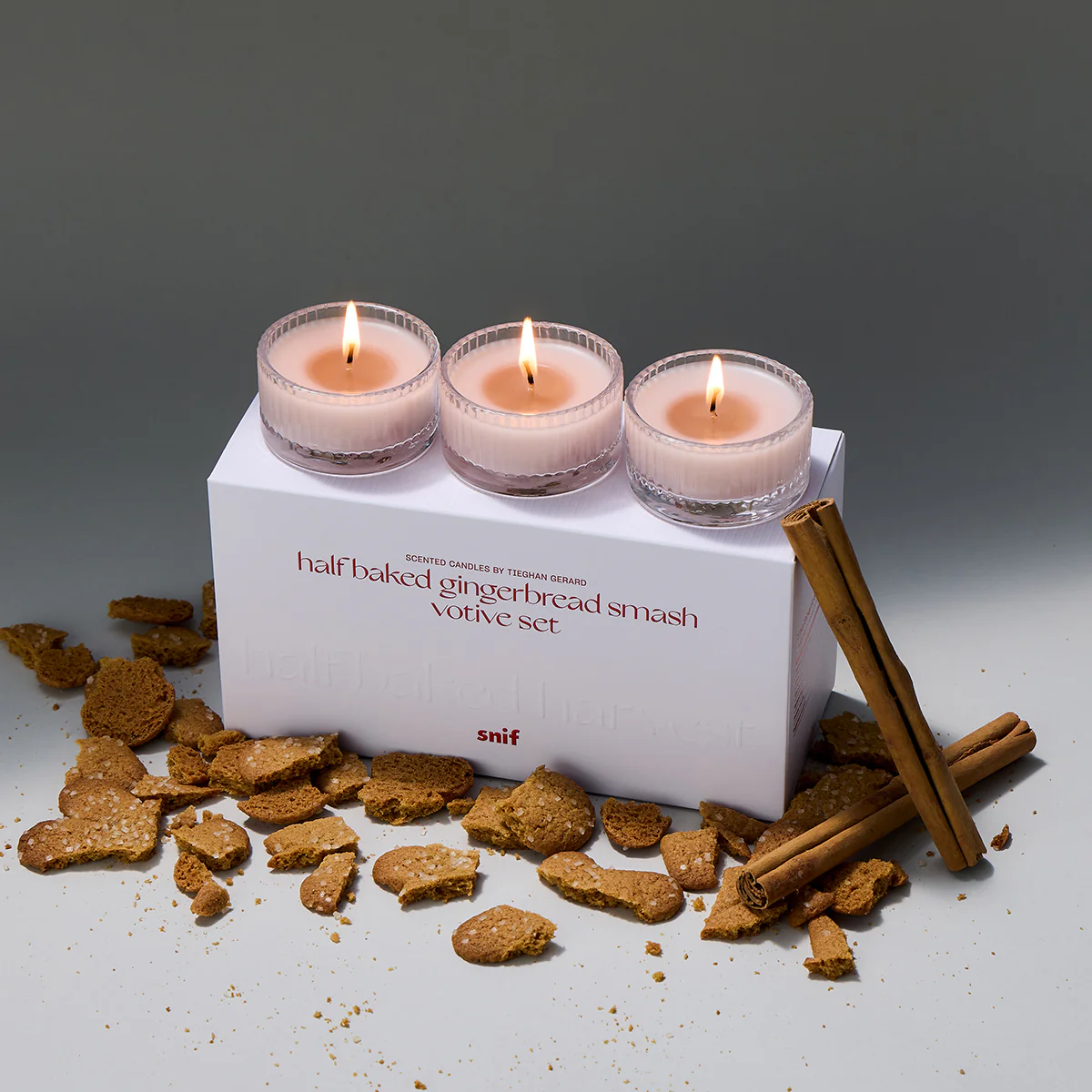 350-half-baked-gingerbread-smash-votive-set-1.webp Half Baked Gingerbread Smash Votive Set